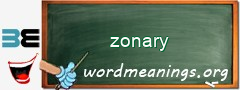 WordMeaning blackboard for zonary